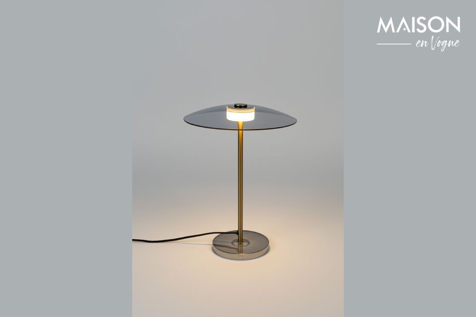 Table lamp in gilded glass Float Zuiver