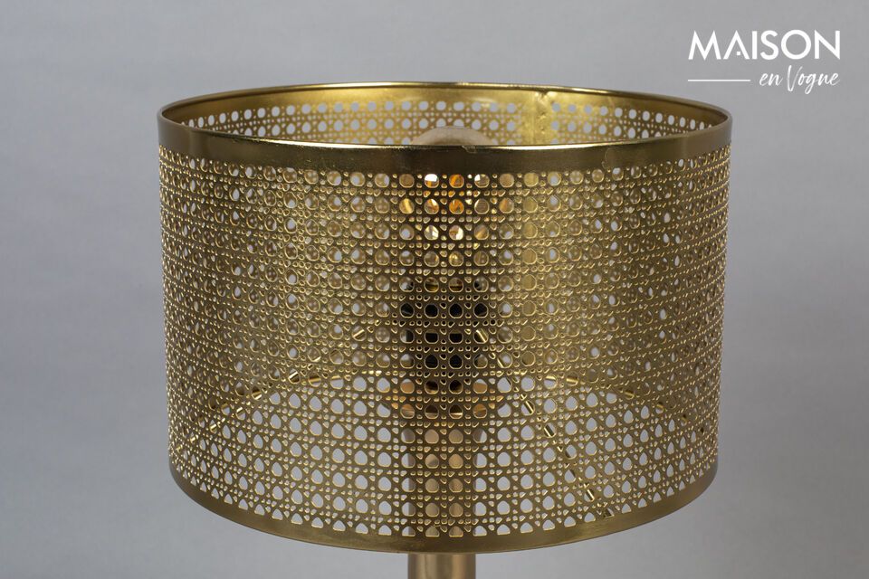 Table lamp in gilded iron Barun - 4