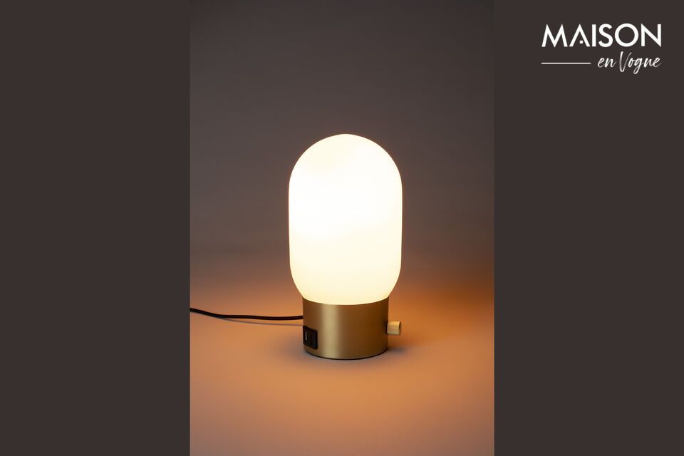 Table lamp in golden glass Urban Charger Zuiver