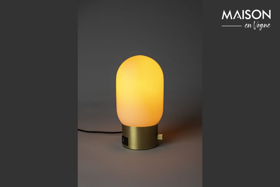 Table lamp in golden glass Urban Charger - 1