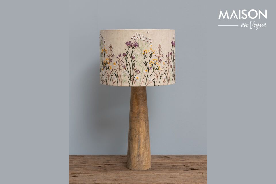 Table lamp in light wood Wildflower Chehoma