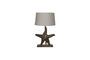 Miniature Table lamp in Mer gray aluminum Clipped