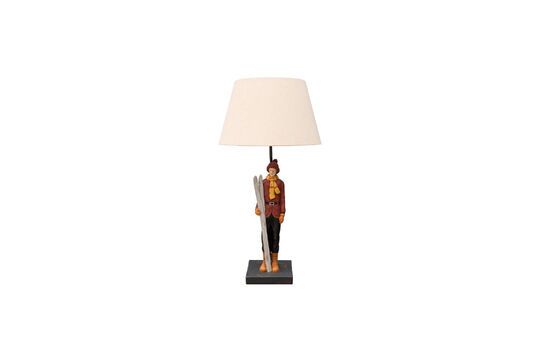 Table lamp in multicolored resin Skier Clipped