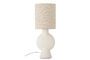 Miniature Table lamp in natural stoneware Sergio Clipped