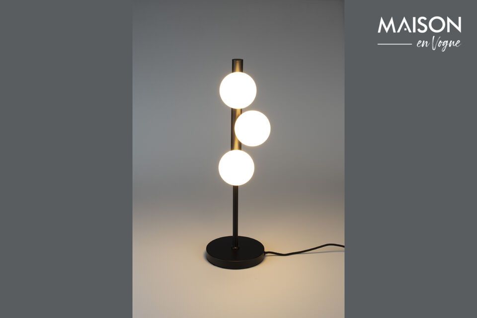 Table lamp in white glass Monica White Label