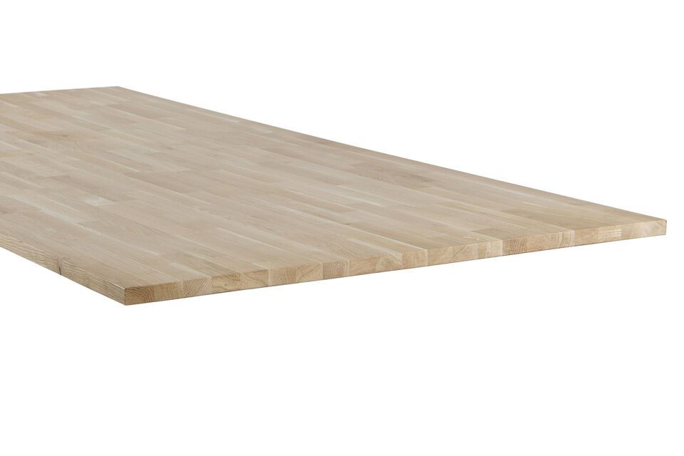 Bring your decorating ideas to life with the WOOD solid oak tabletop! Featuring a finger-jointed