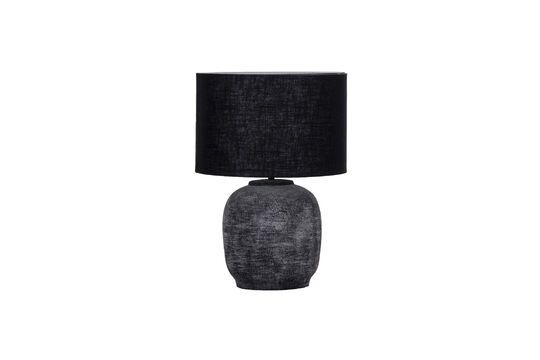 Tahi black and grey clay table lamp Clipped