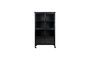 Miniature Tall showcase in black wood Ferre Clipped