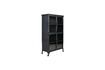 Miniature Tall showcase in black wood Ferre 3