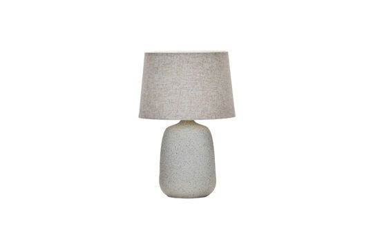 Tana white stoneware table lamp Clipped