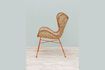 Miniature Tangerine beige rattan armchair 5