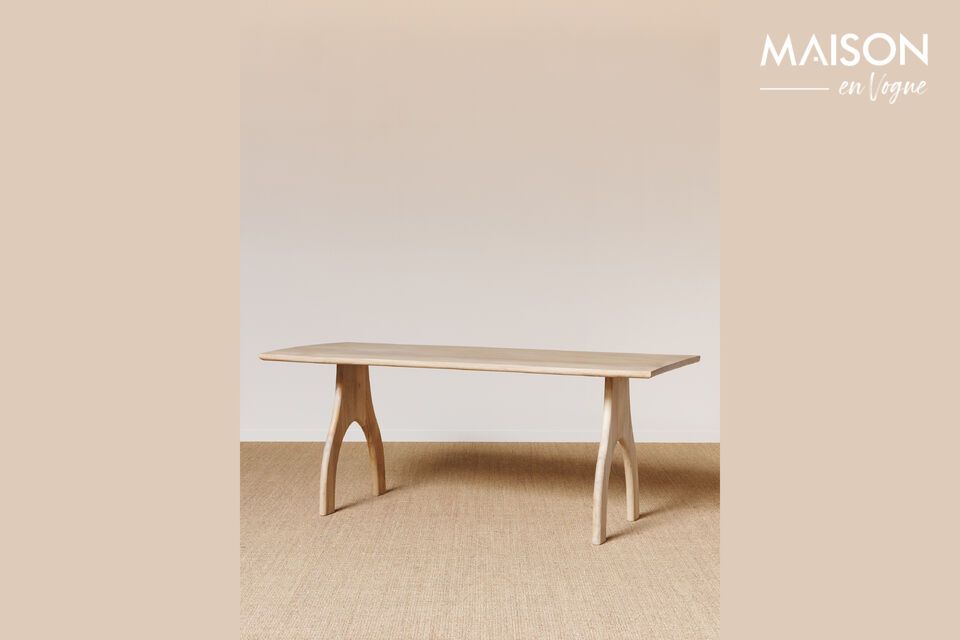 Tani light wood dining table Chehoma