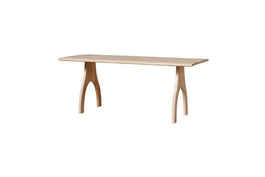 Tani light wood dining table Clipped