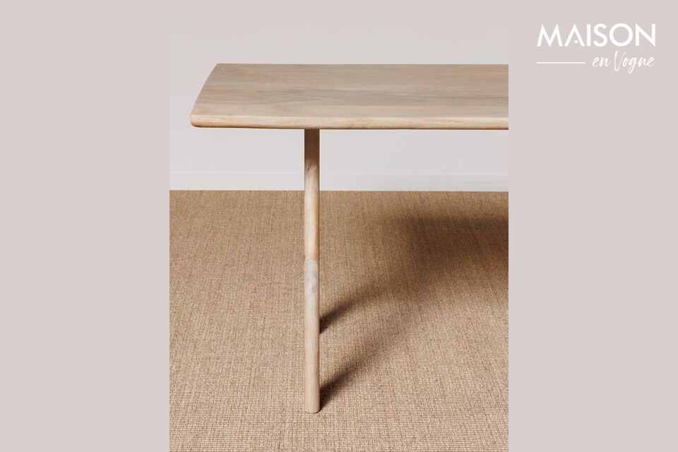 Discover timeless elegance and sturdiness with our mango wood dining table