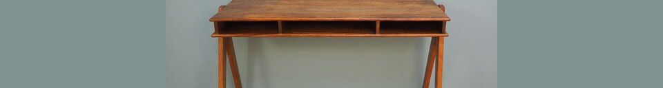 Material Details Tania 3 compartment desk