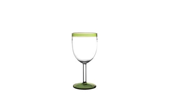 Tarifa green glass wine glass Clipped