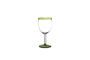 Miniature Tarifa green glass wine glass Clipped