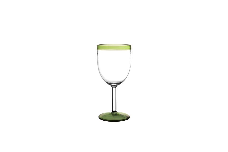 Tarifa green glass wine glass Pomax