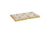 Miniature Taupe and mustard cotton mattress cushion Double 1