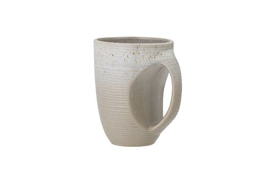 Taupe grey stoneware mug Clipped