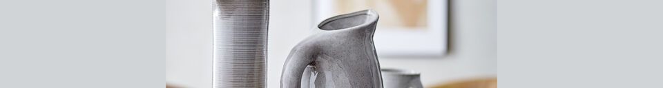 Material Details Taupe grey stoneware mug