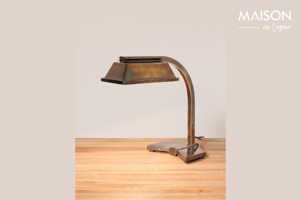 Made from high-quality brass, this lamp promises durability and style