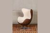 Miniature Tenzing brown leather armchair 1