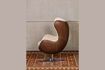 Miniature Tenzing brown leather armchair 2