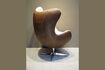 Miniature Tenzing brown leather armchair 4