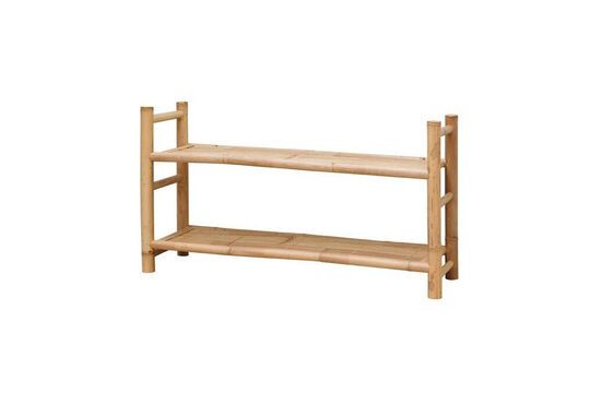 Tequila beige bamboo low shelf Clipped