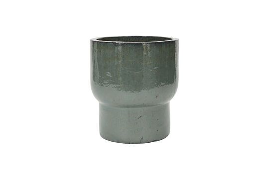 Terra green ceramic planter