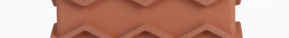 Material Details Terracotta concrete vase 25 cm Graphic