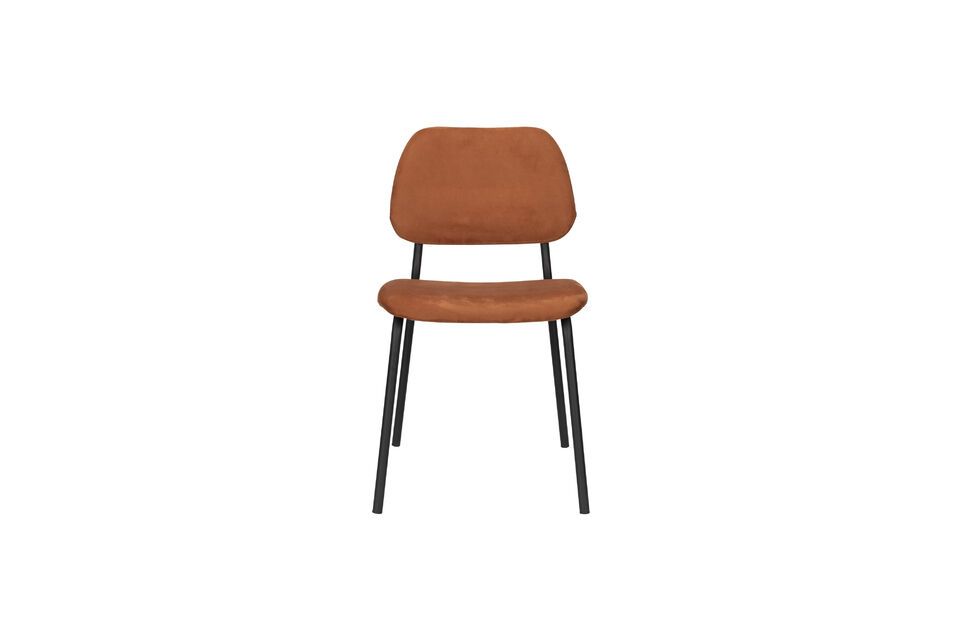 Add a touch of functional elegance to your interior with our Terracotta fabric chair