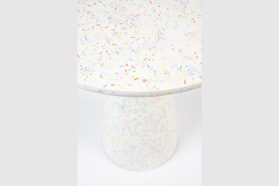 Terrazzo multicolour side table Victoria - 4