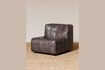 Miniature Tetris brown leather armchair 1