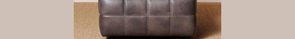 Material Details Tetris brown leather armchair