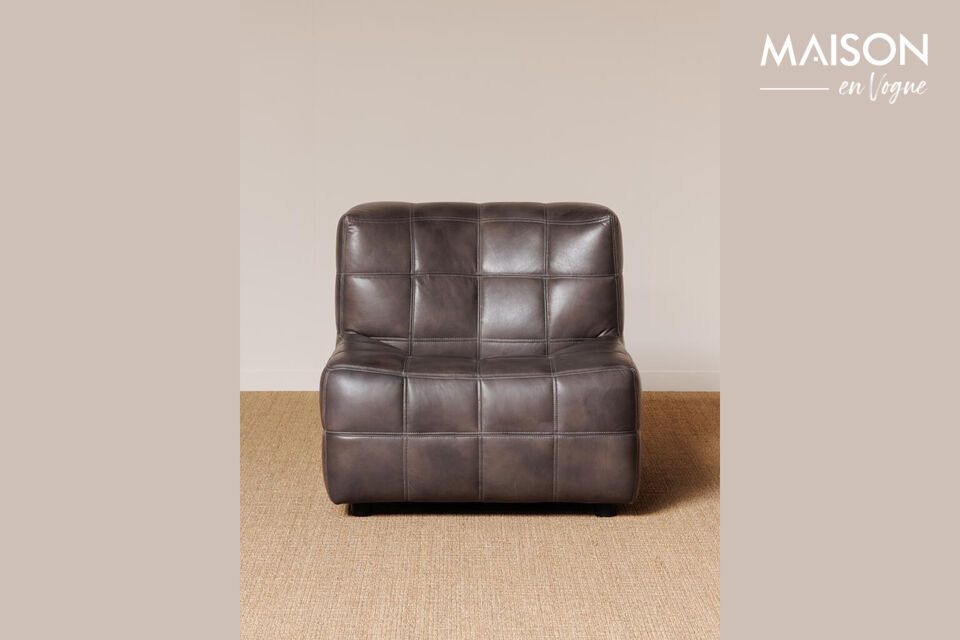 Add a touch of elegance and comfort to your space with the full-grain leather armchair