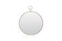 Miniature The Loop large brass mirror Clipped