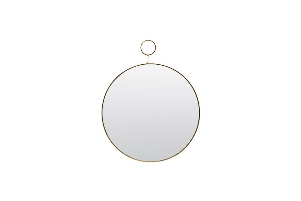 The Loop large brass mirror House Doctor