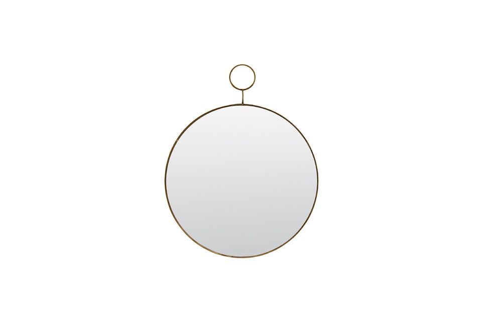 The Loop small brass mirror House Doctor