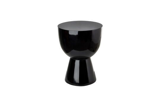 Tip Tap black polyester side table Clipped