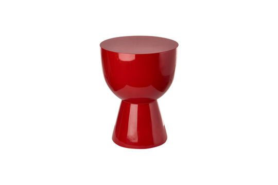 Tip Tap red polyester side table Clipped