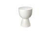 Miniature Tip tap white fiberglass stool 1