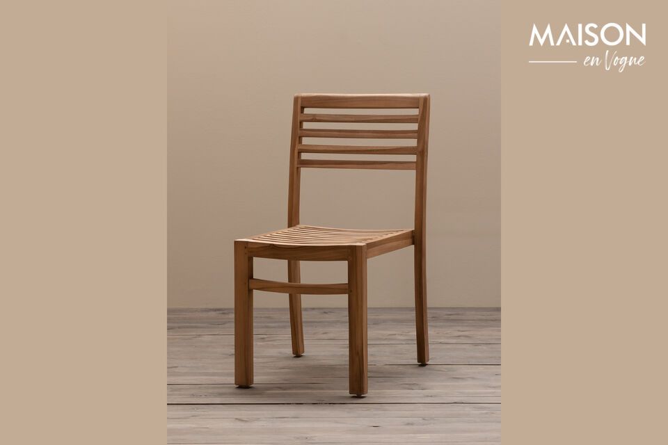 Tirama beige teak chair Chehoma