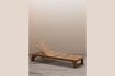 Miniature Tirama beige teak chaise longue 3