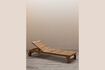 Miniature Tirama beige teak chaise longue 1