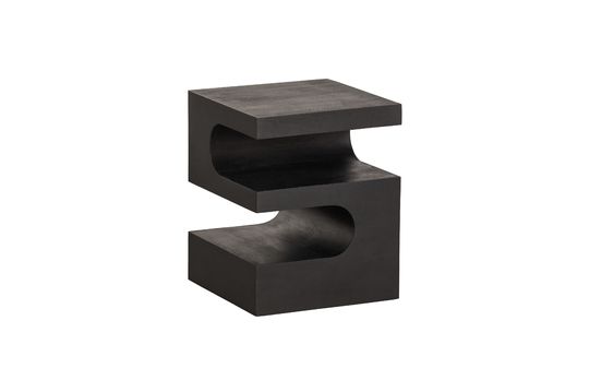 Toma black mango wood side table