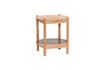 Miniature Trava beige oak side table 1