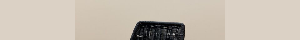 Material Details Triana black metal chair