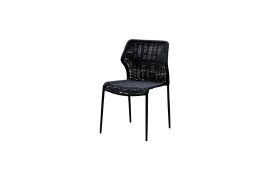 Triana black metal chair Clipped